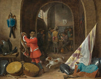 A Guardroom Interior by David Teniers The Younger
