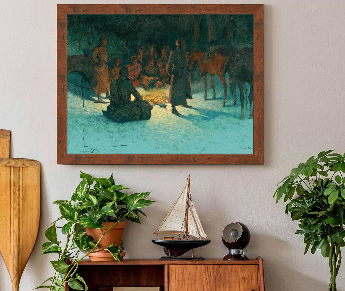 A Halt In The Wilderness by Frederic Remington