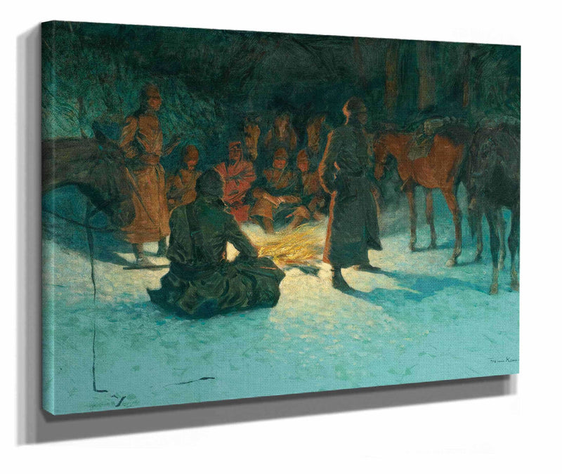 A Halt In The Wilderness by Frederic Remington