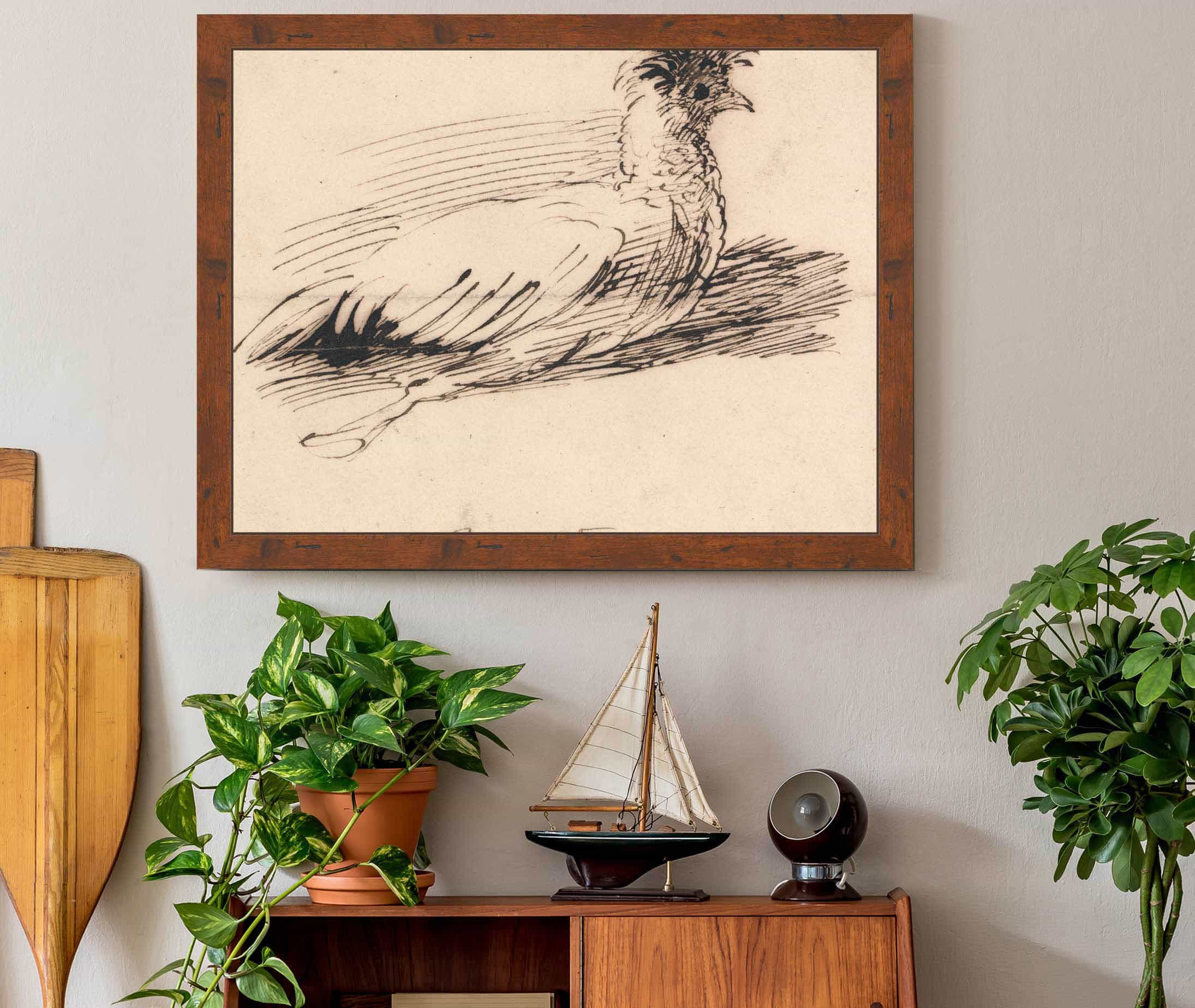 A Hen by John Linnell