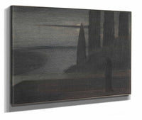 A Hooded Figure In A Landscape  by Herbert Crowley