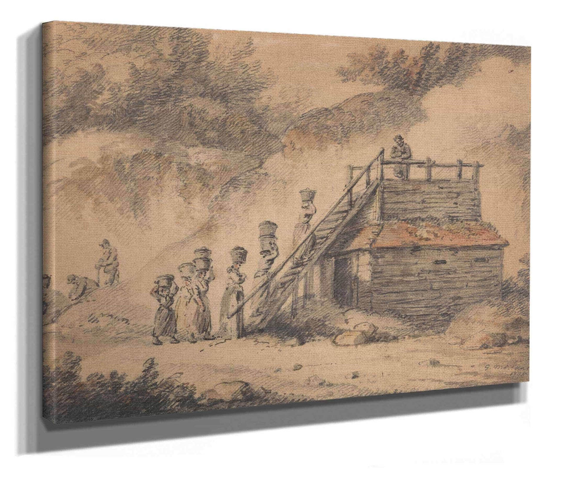 A Hop Kiln by George Morland