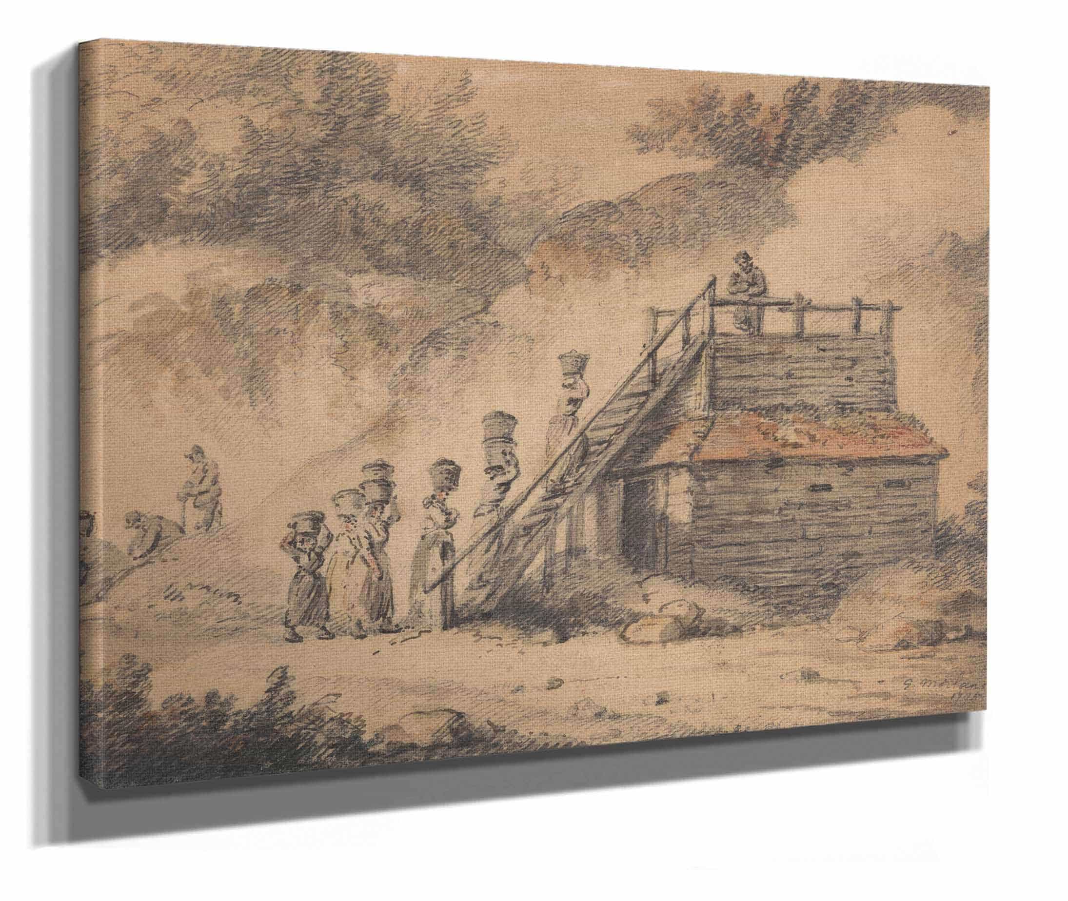 A Hop Kiln by George Morland