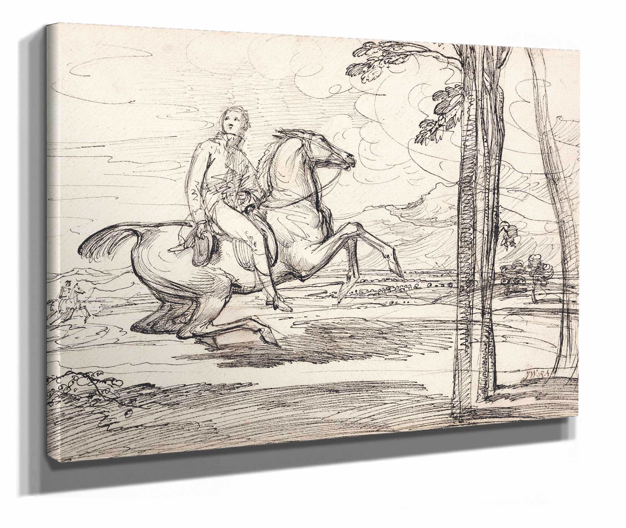A Horseman In A Landscape by James Ward