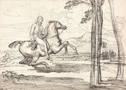 A Horseman In A Landscape by James Ward