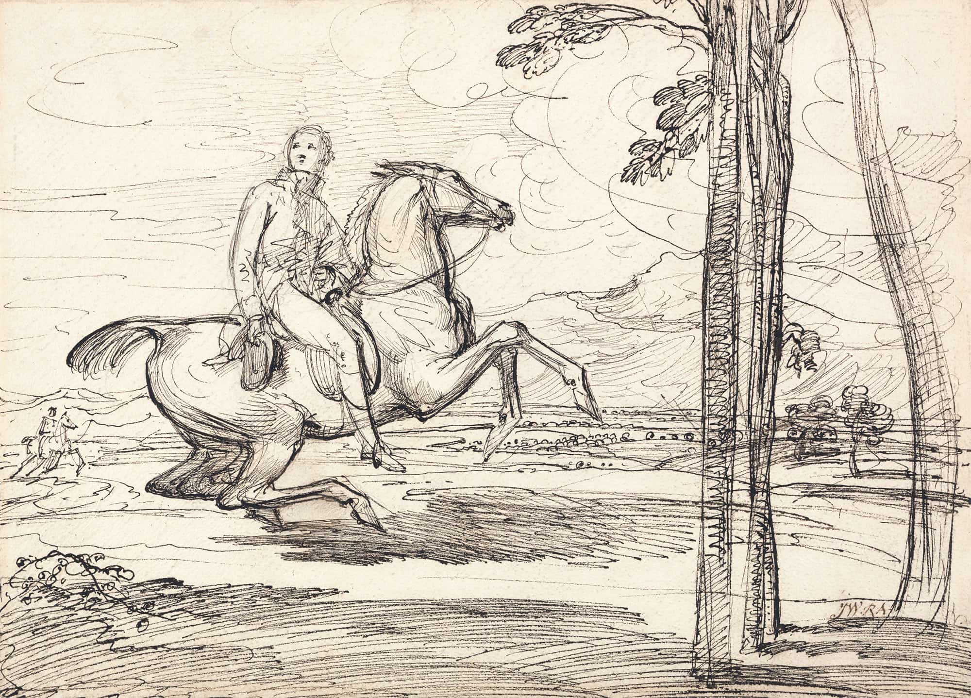 A Horseman In A Landscape by James Ward
