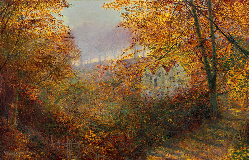 A House In A Clearing by John Atkinson Grimshaw