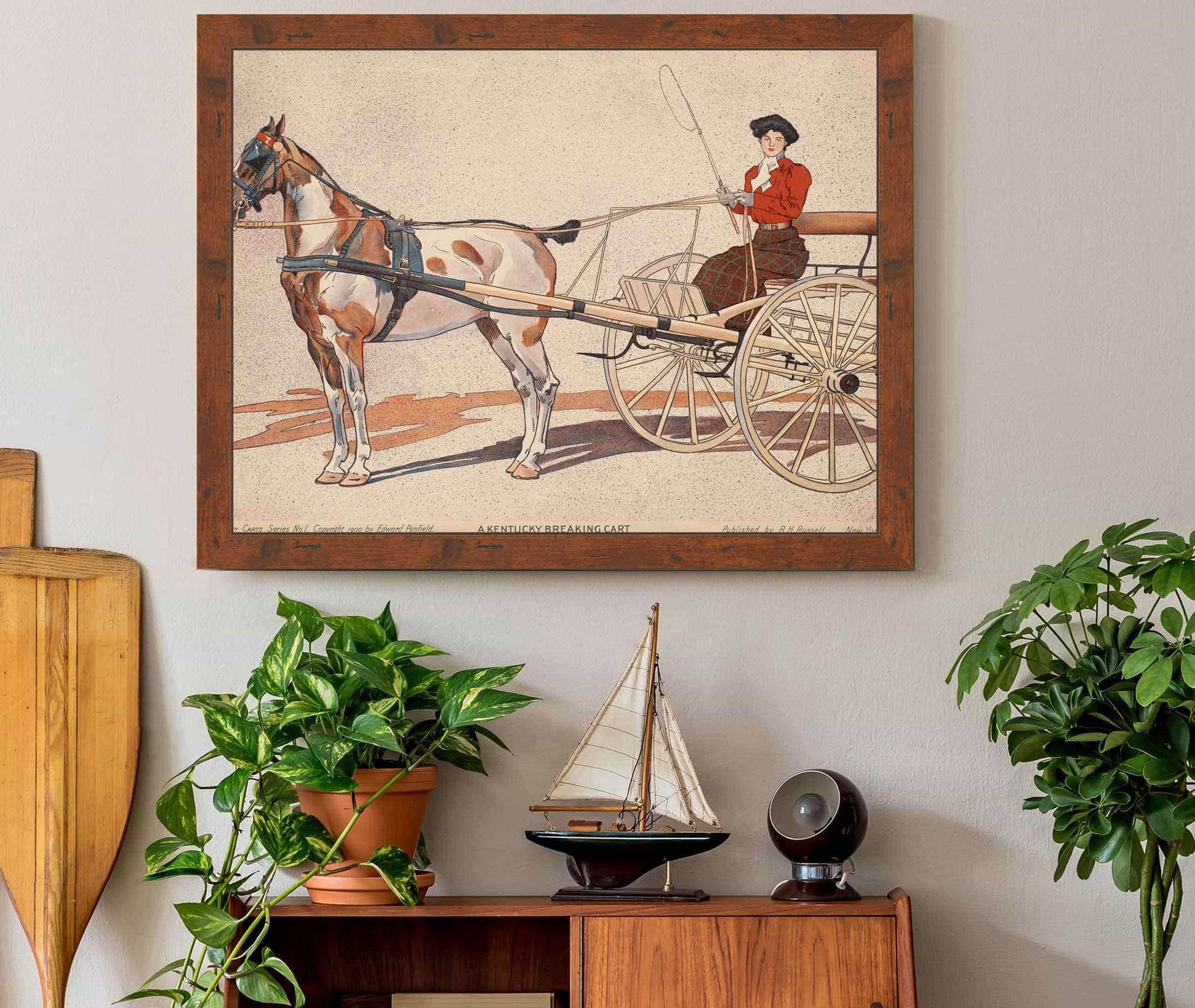 A Kentucky Breaking Cart by Edward Penfield