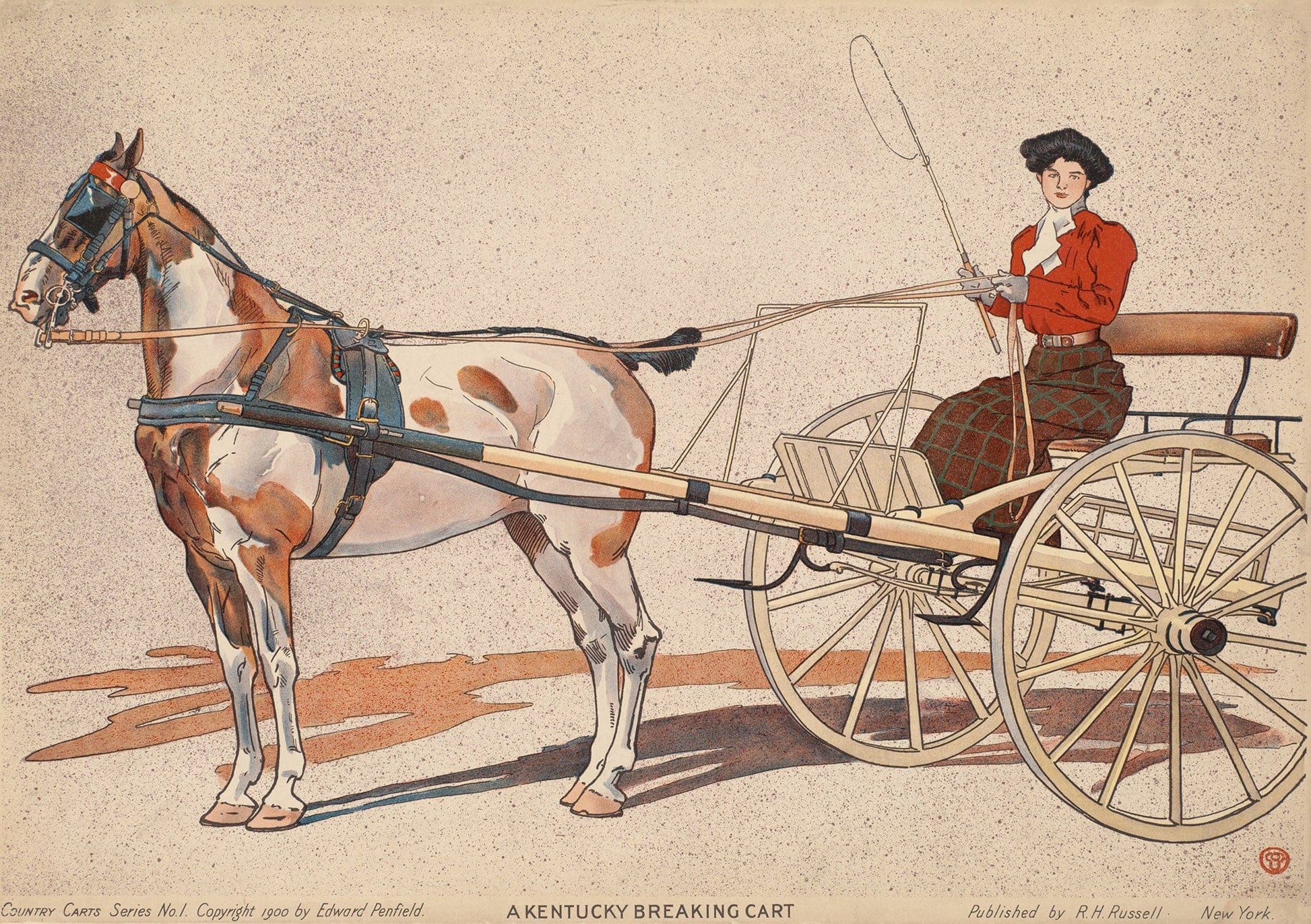 A Kentucky Breaking Cart by Edward Penfield