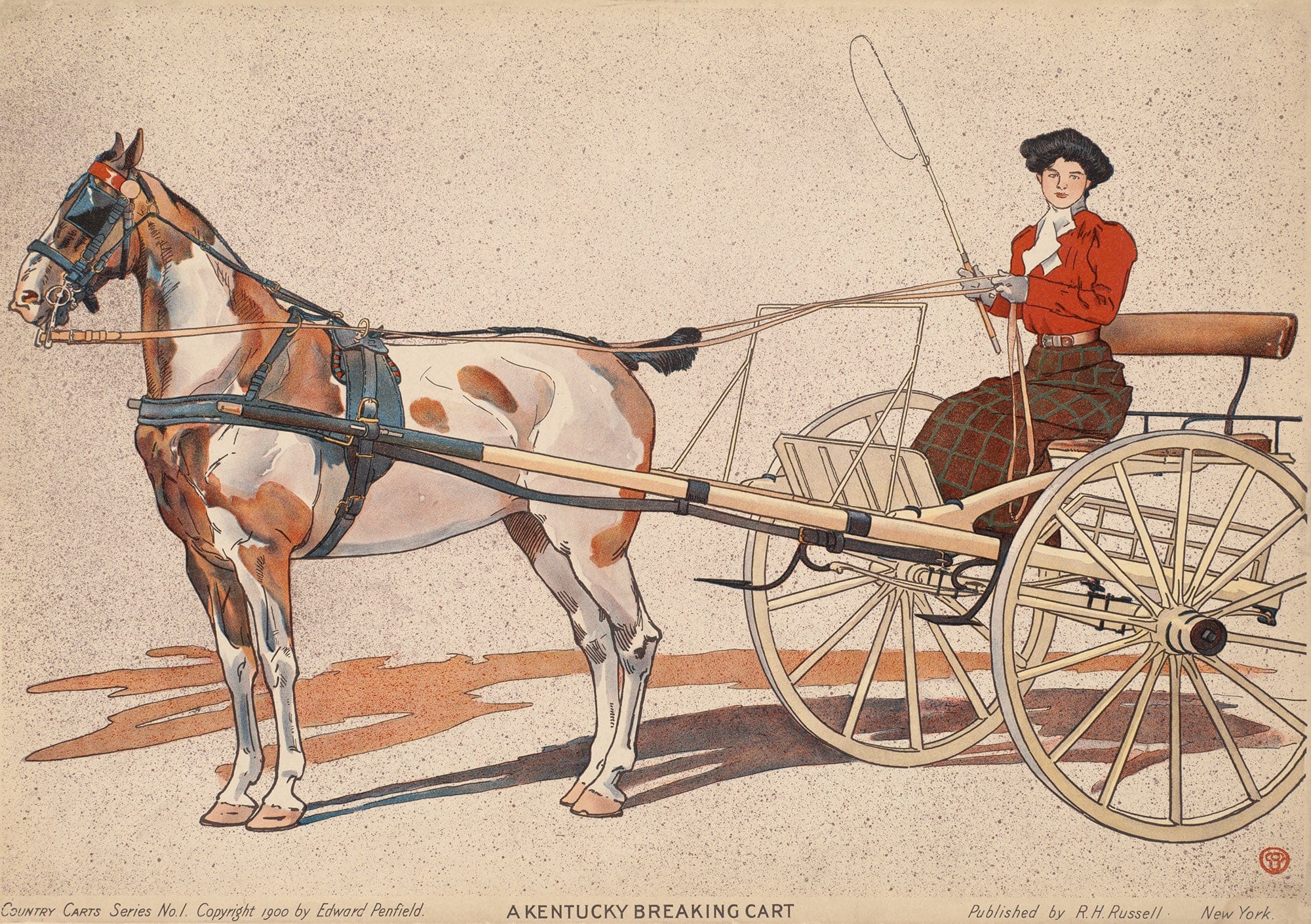 A Kentucky Breaking Cart by Edward Penfield