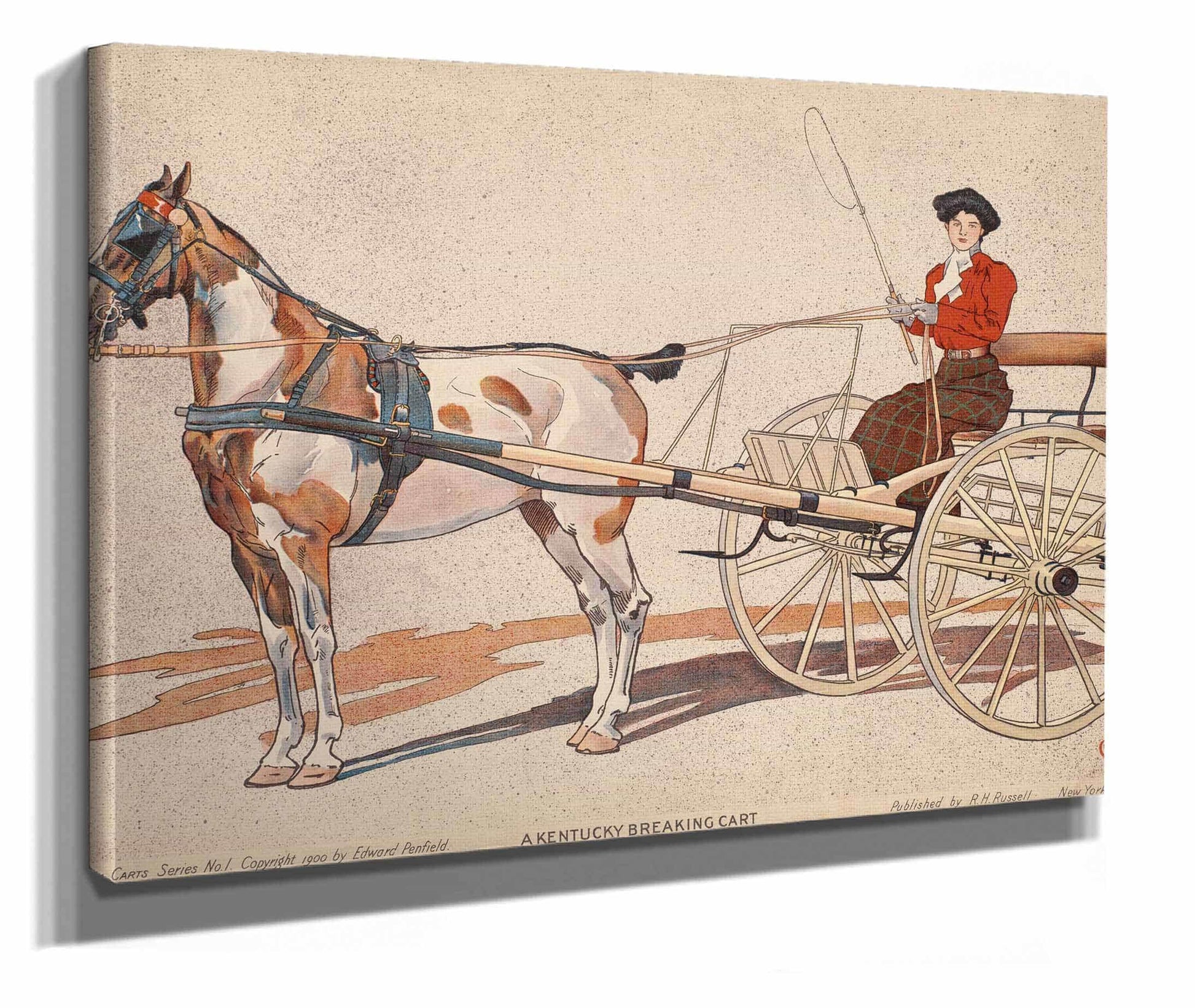A Kentucky Breaking Cart by Edward Penfield