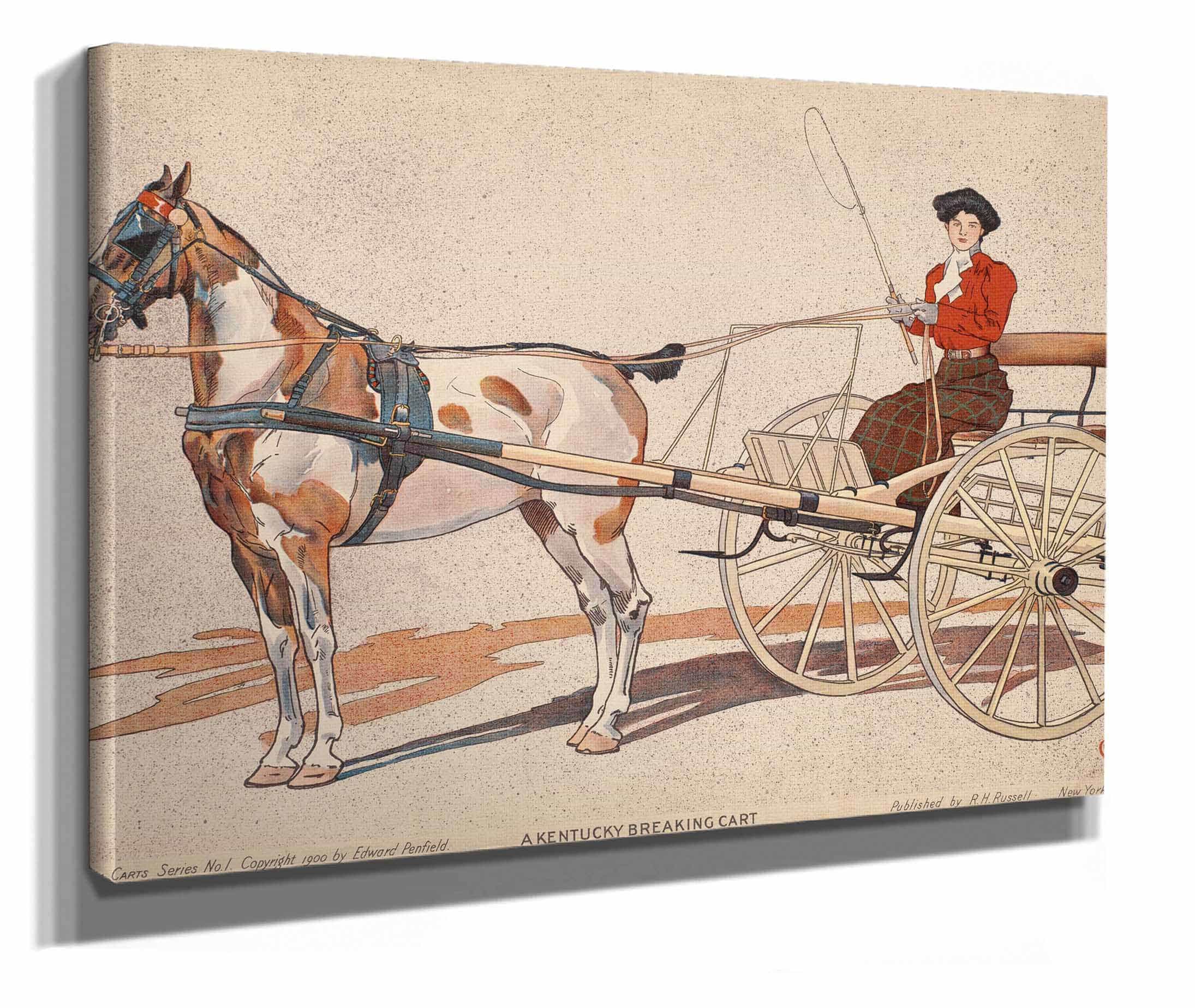A Kentucky Breaking Cart by Edward Penfield