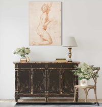 A Kneeling Nude Woman With Her Left Arm Raised by Raphael