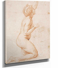 A Kneeling Nude Woman With Her Left Arm Raised by Raphael