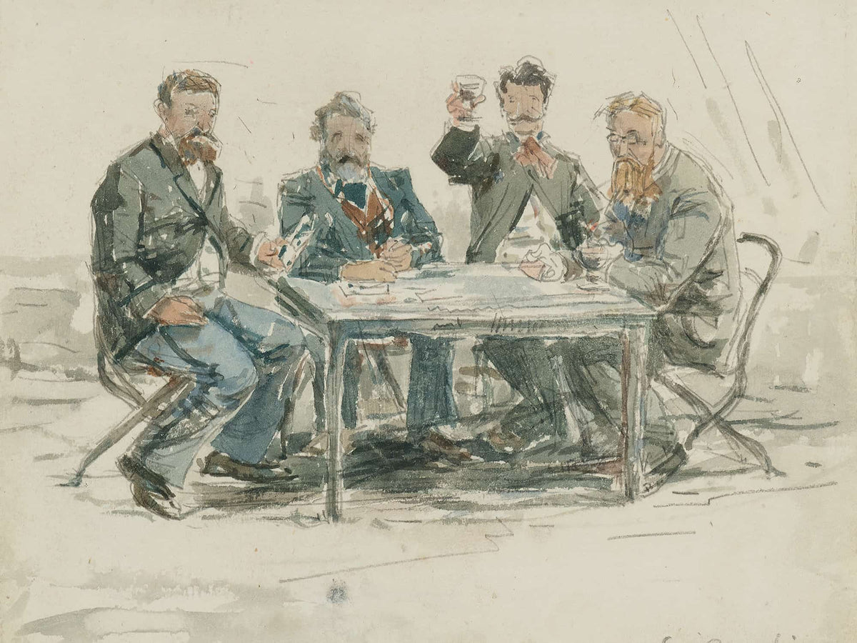 A La Ferme Saint Simeon Jongkind Emile Van Marcke Claude Monet by Eugene Boudin