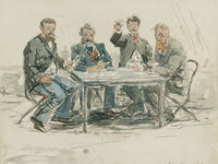 A La Ferme Saint Simeon Jongkind Emile Van Marcke Claude Monet by Eugene Boudin