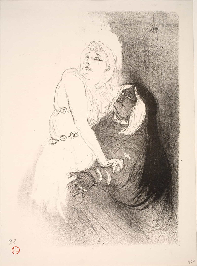 A La Renaissance Sarah Bernhardt Dans Phedre  by Henri De Toulouse Lautrec