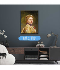 A Lady In A Golden Gown by Gustave Jean Jacquet