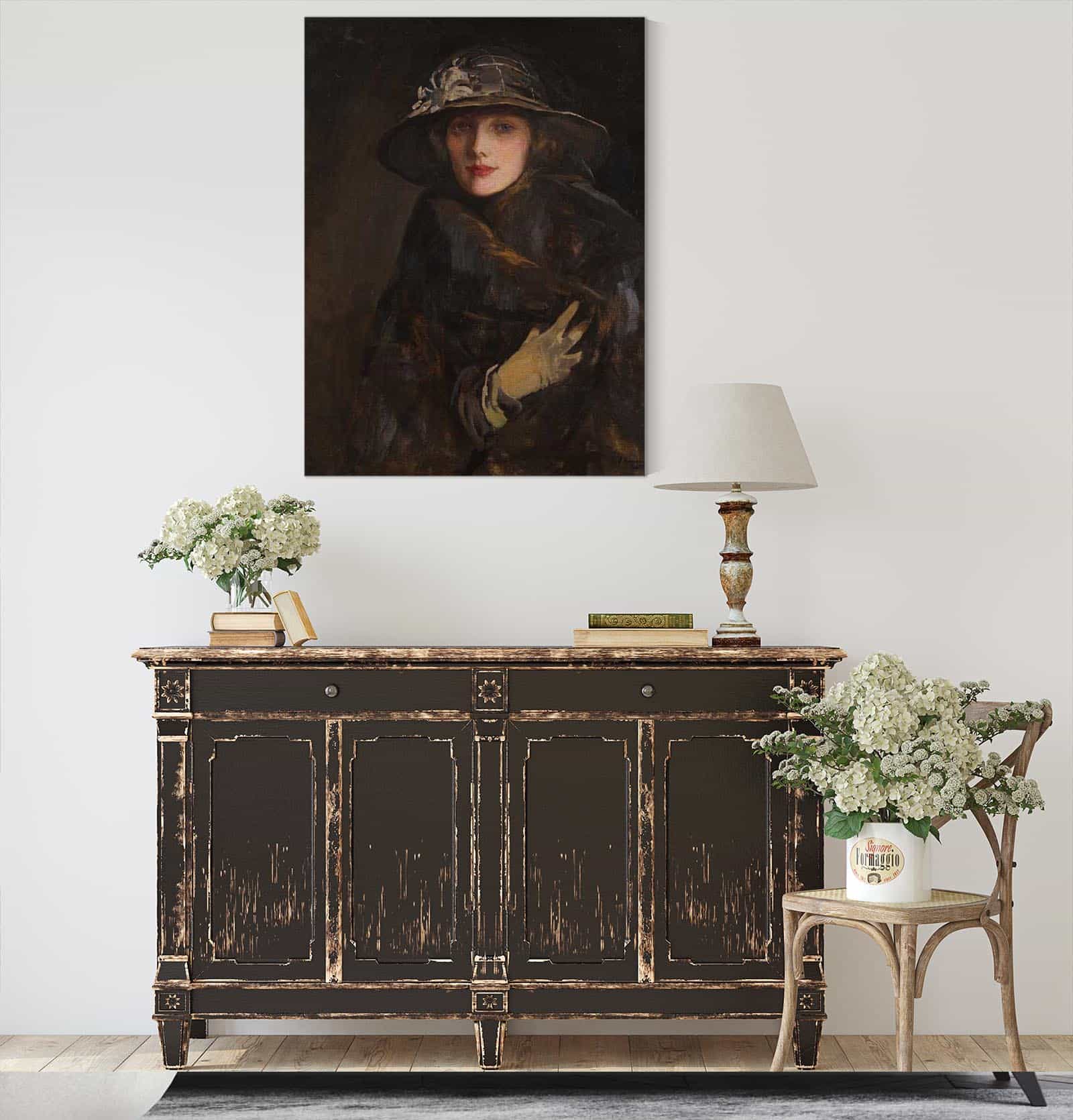A Lady In Brown by Sir John Lavery