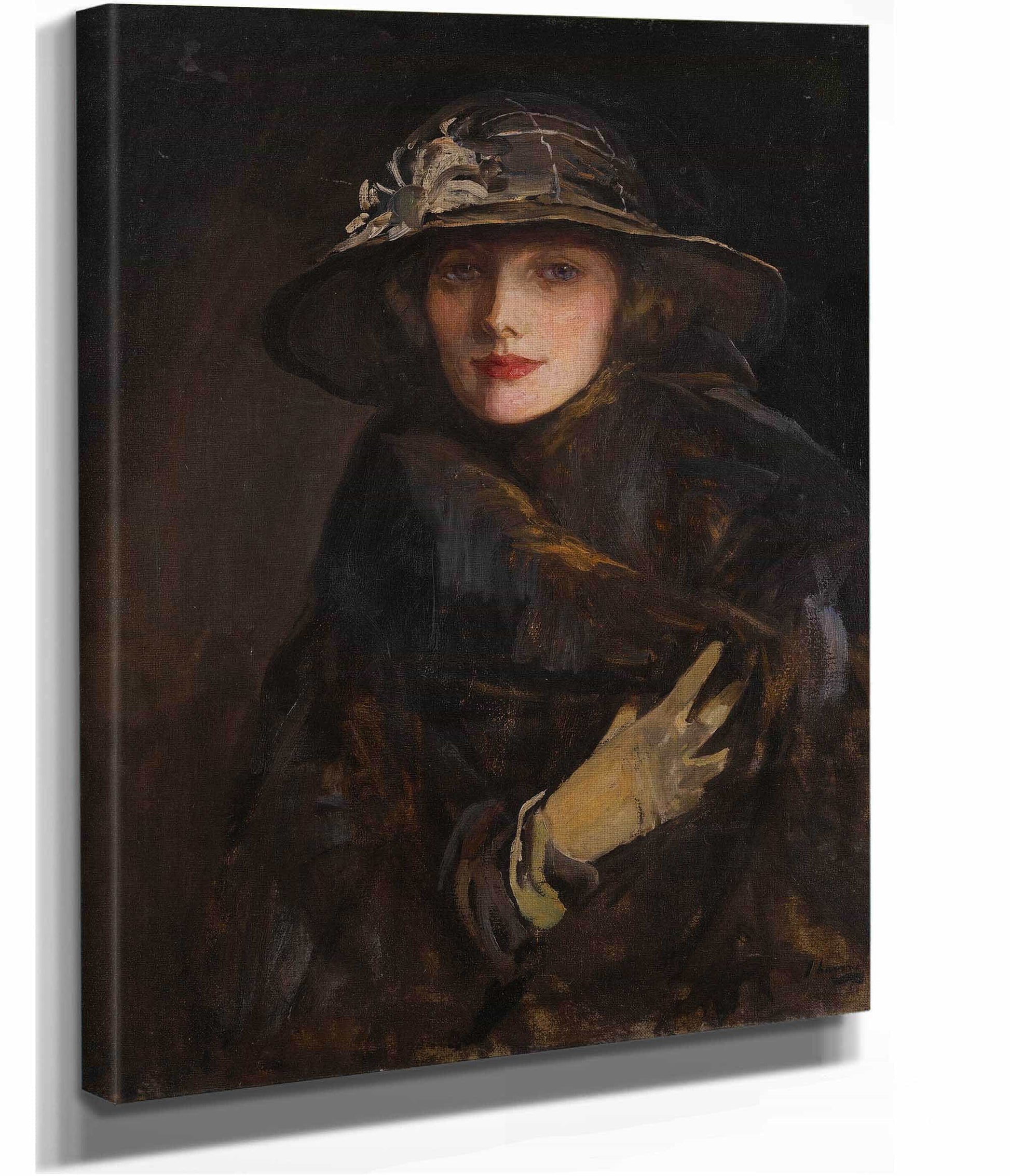 A Lady In Brown by Sir John Lavery