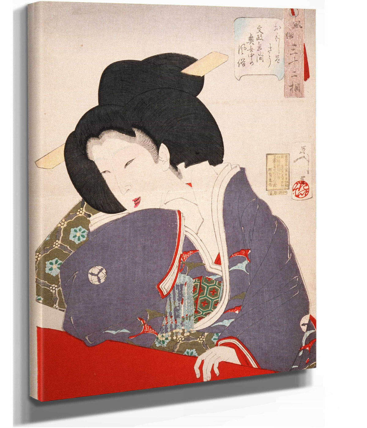 A Lady In Waiting Of The Bunsei Period  by Tsukioka Yoshitoshi