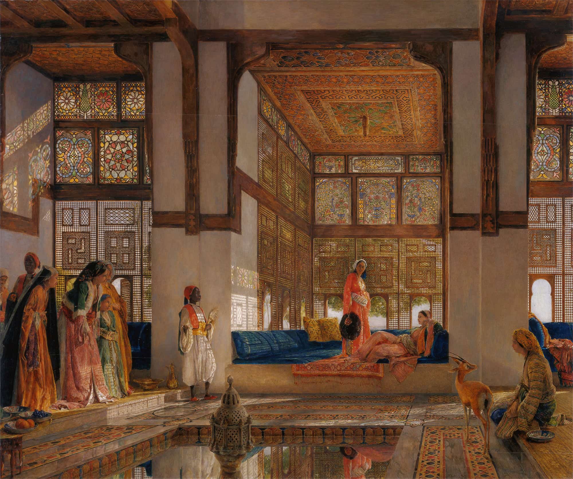 A Lady Receiving Visitors The Reception by John Frederick Lewis