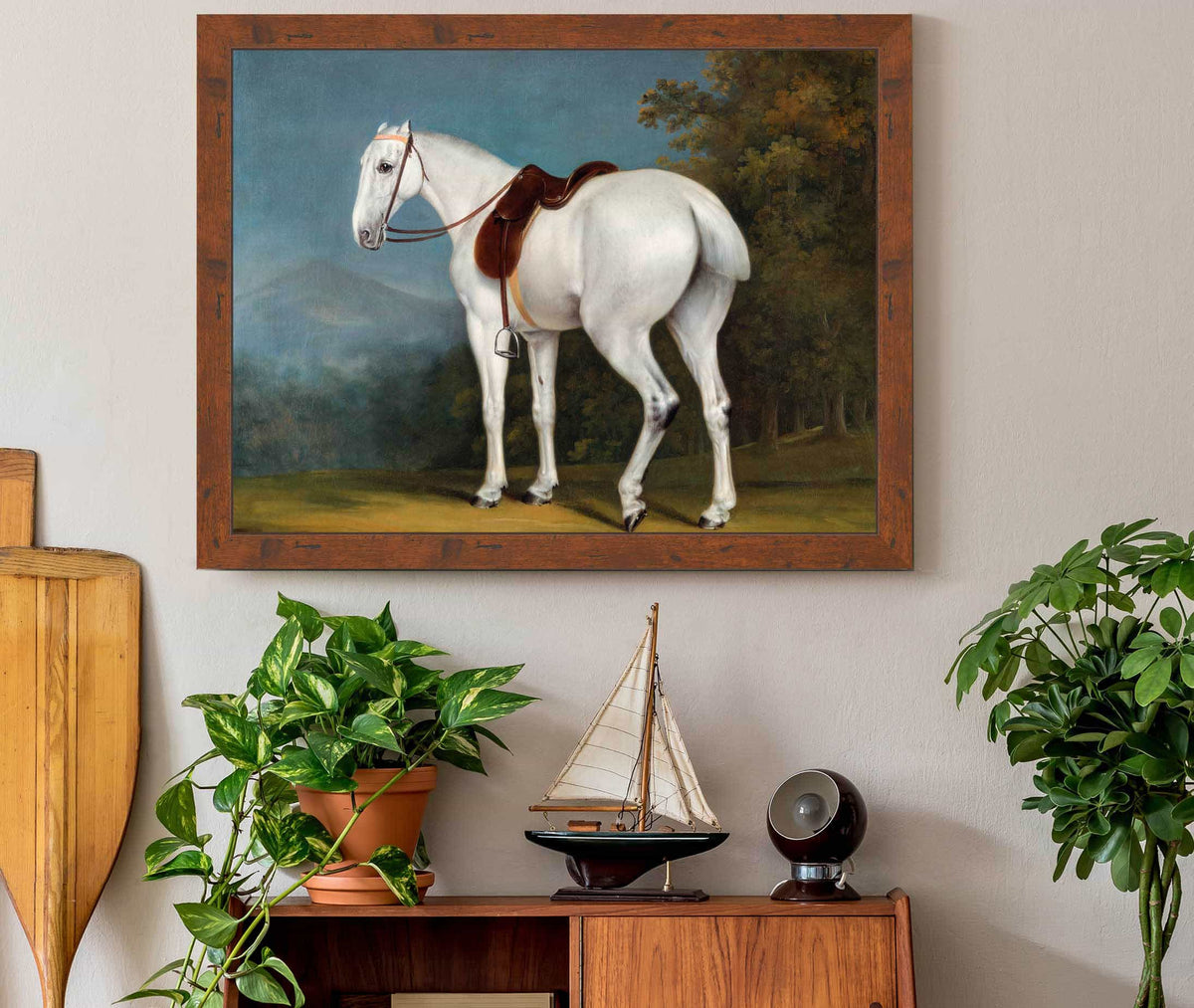 A Ladys Grey Hunter by Jacques Laurent Agasse