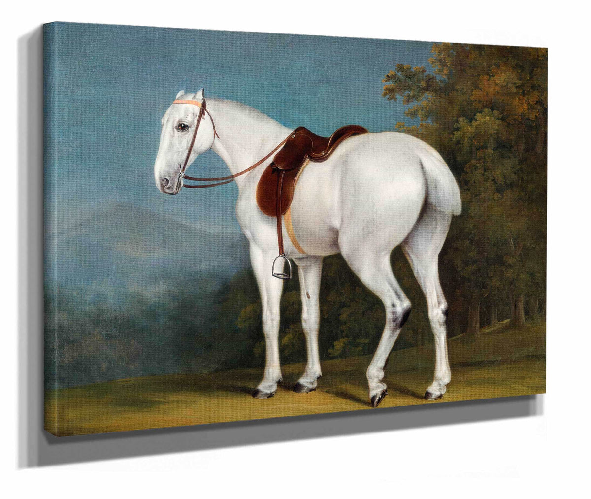 A Ladys Grey Hunter by Jacques Laurent Agasse