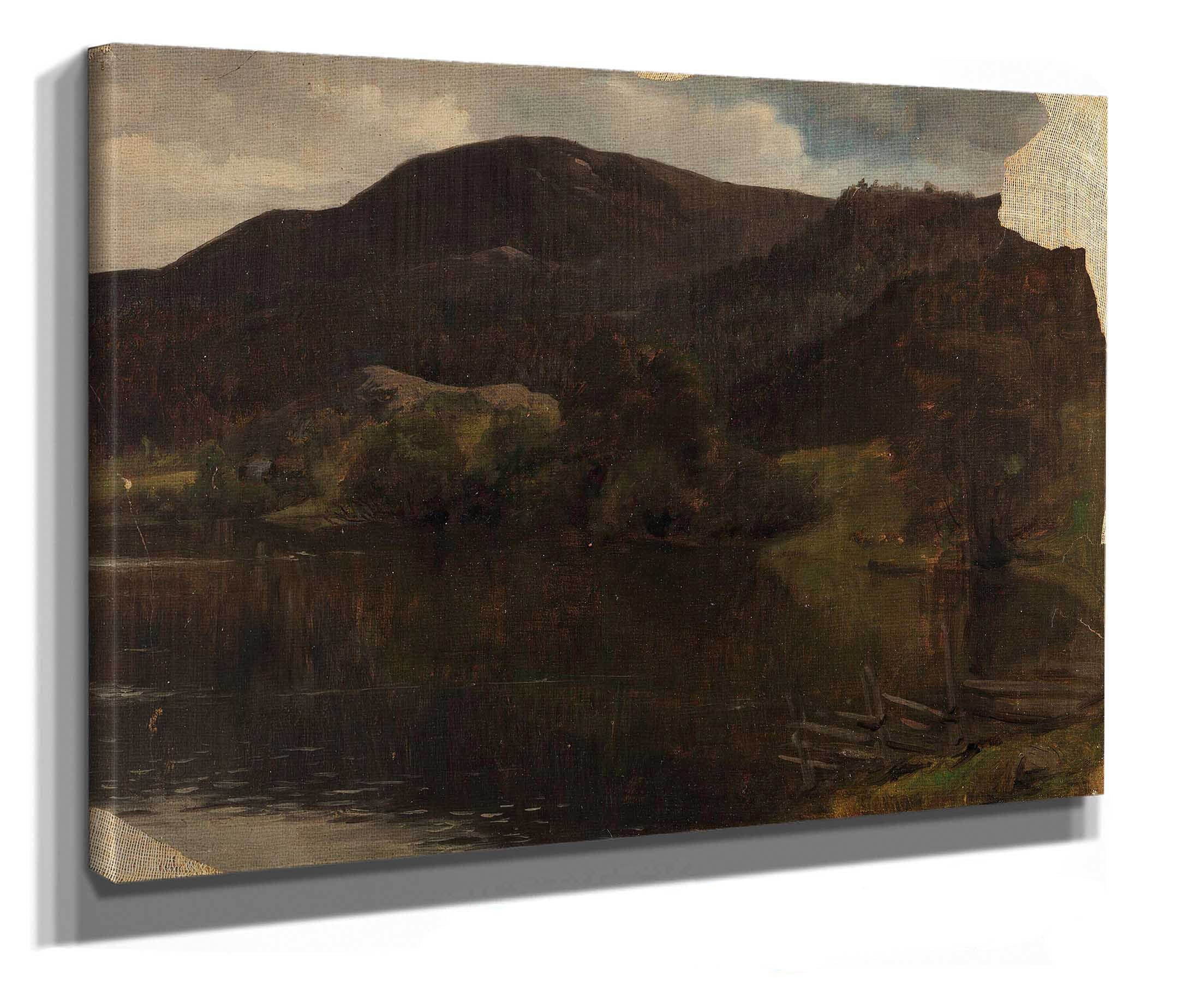 A Lake by Adolph Tidemand