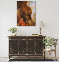 A Landscape With Saint Jerome Outside A Grotto by David Teniers The Younger