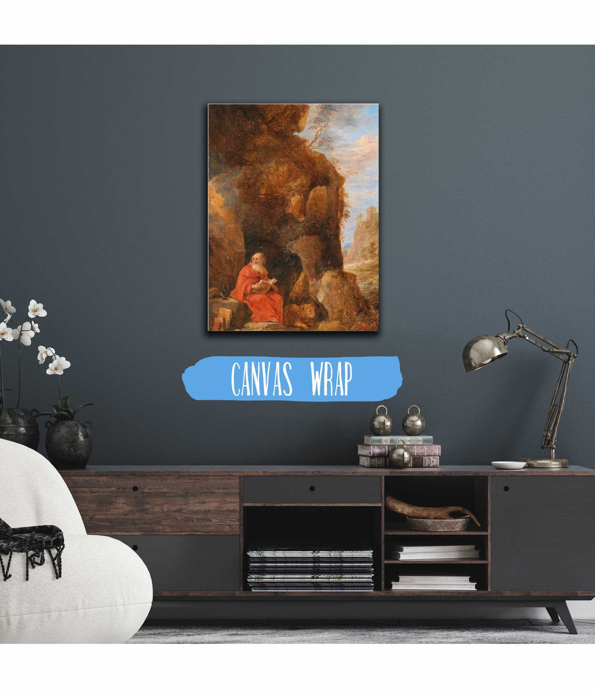 A Landscape With Saint Jerome Outside A Grotto by David Teniers The Younger