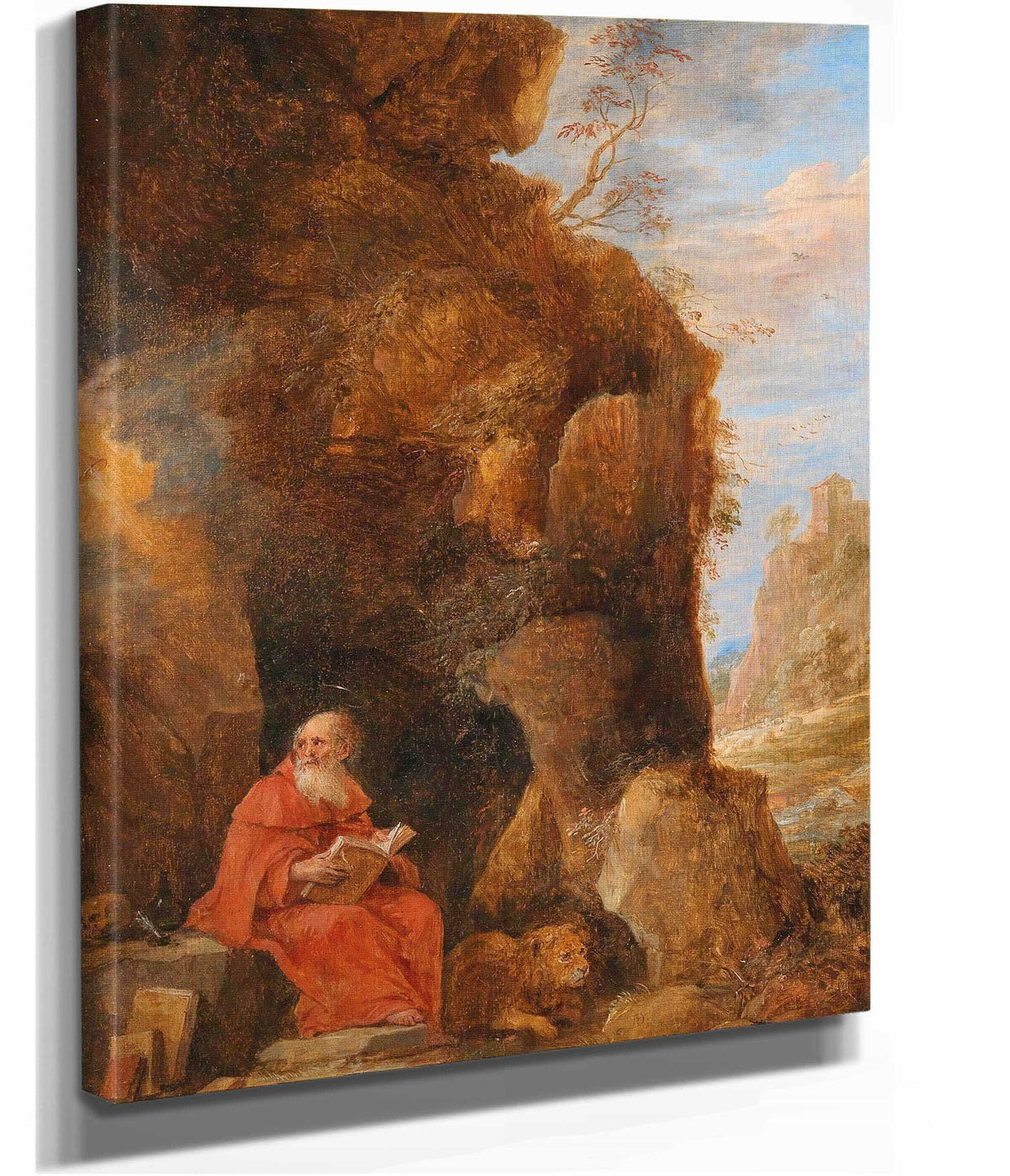 A Landscape With Saint Jerome Outside A Grotto by David Teniers The Younger
