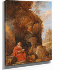 A Landscape With Saint Jerome Outside A Grotto by David Teniers The Younger