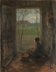 A Laren Scene by Jozef Israels