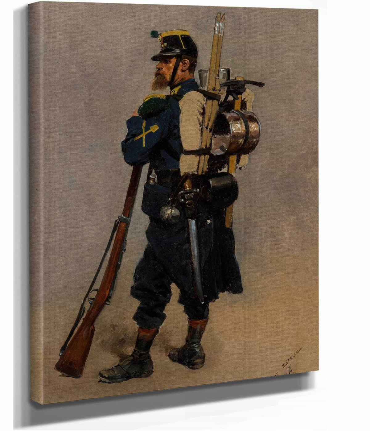 A Line Engineer From The Franco Prussian War by Jean Baptiste Edouard Detaille