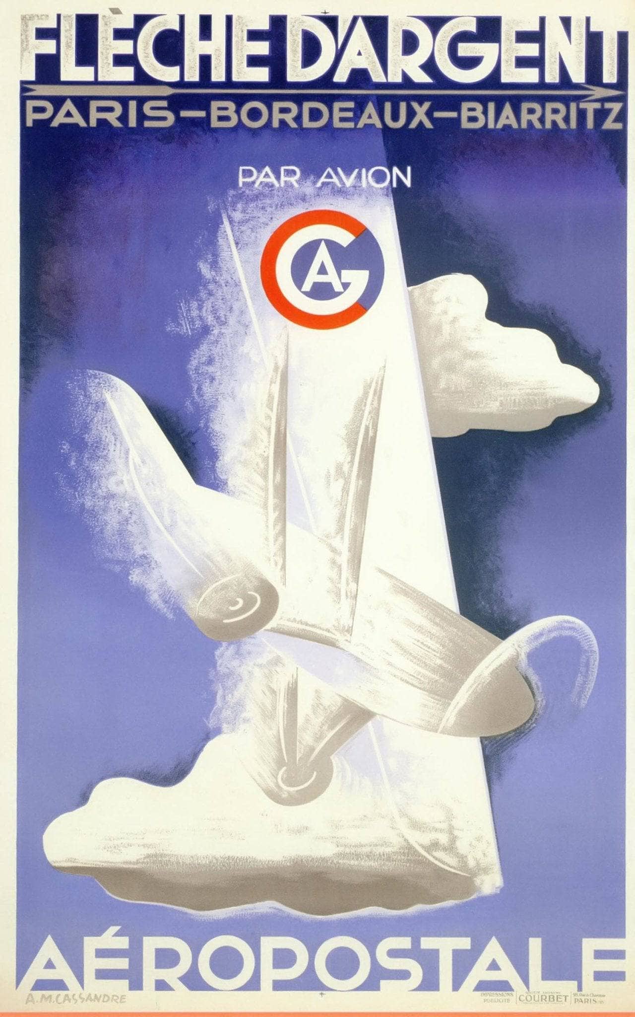 A M Cassandre (Adolphe Mouron 1901 - 1968) Fleche