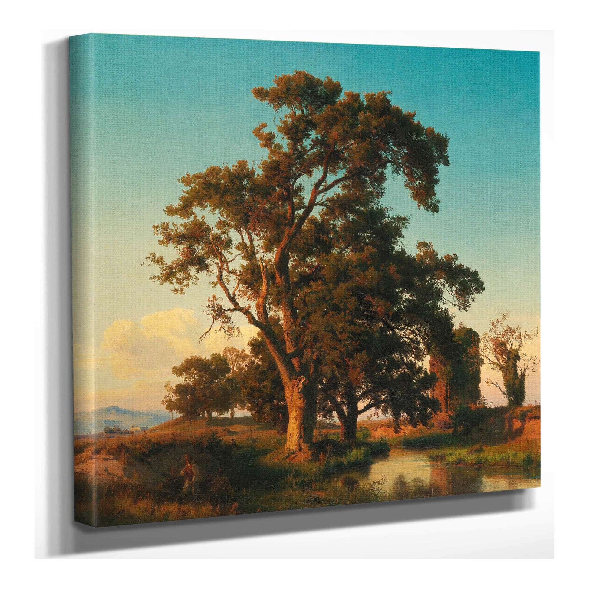 A Majestic Tree In The Evening Light by Oswald Achenbach