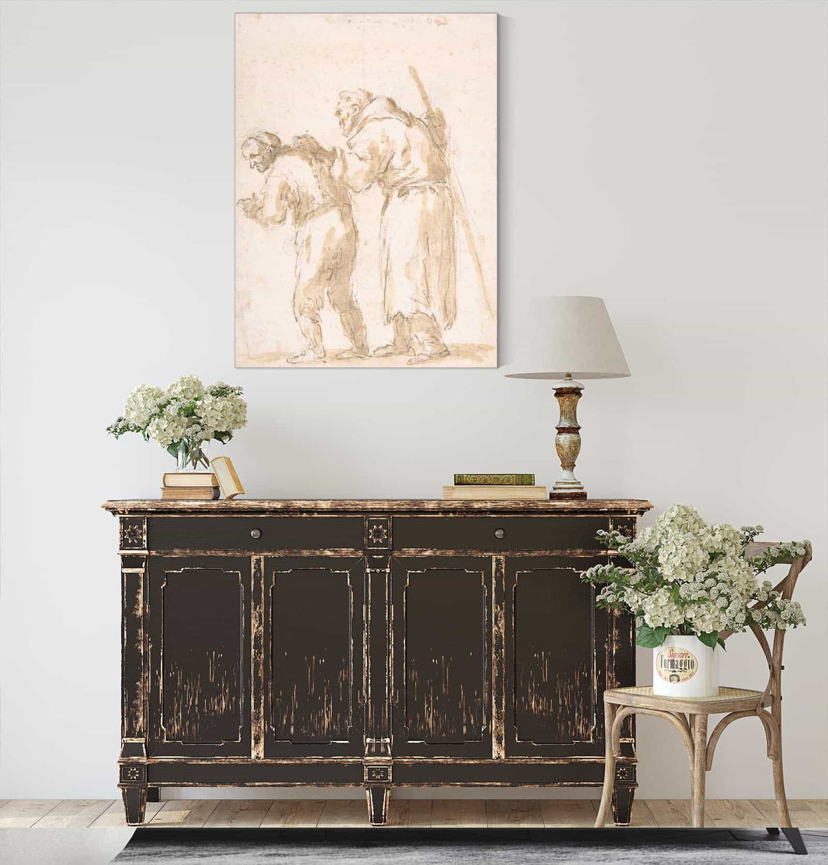 A Man Leading A Blind Friar Th Century by Jusepe De Ribera