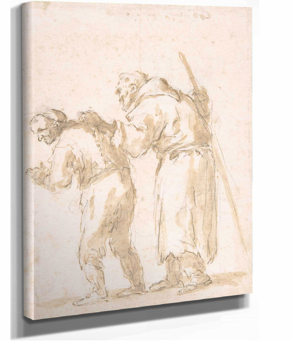 A Man Leading A Blind Friar Th Century by Jusepe De Ribera