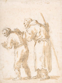 A Man Leading A Blind Friar Th Century by Jusepe De Ribera