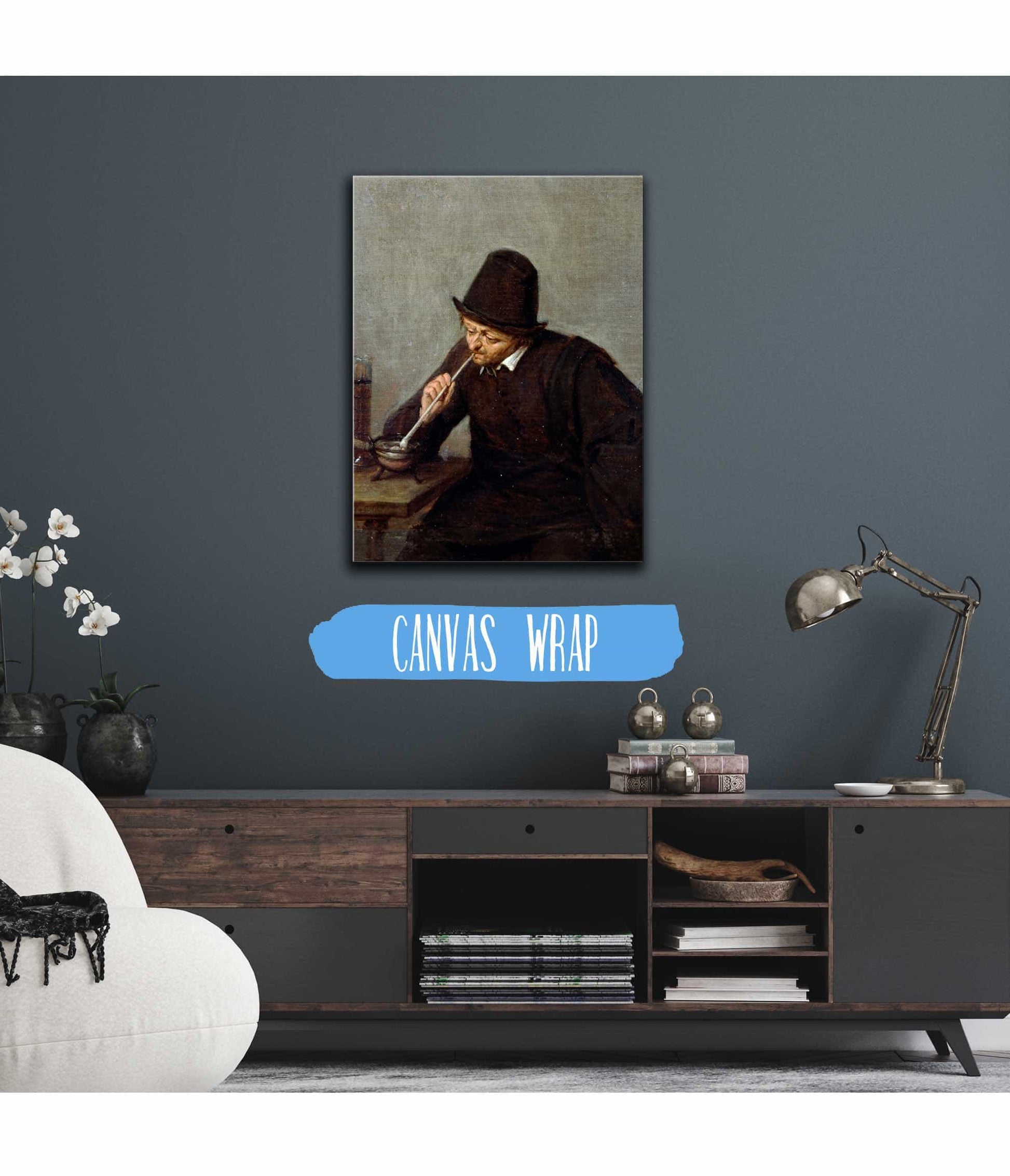 A Man Smoking by Adriaen Van Ostade