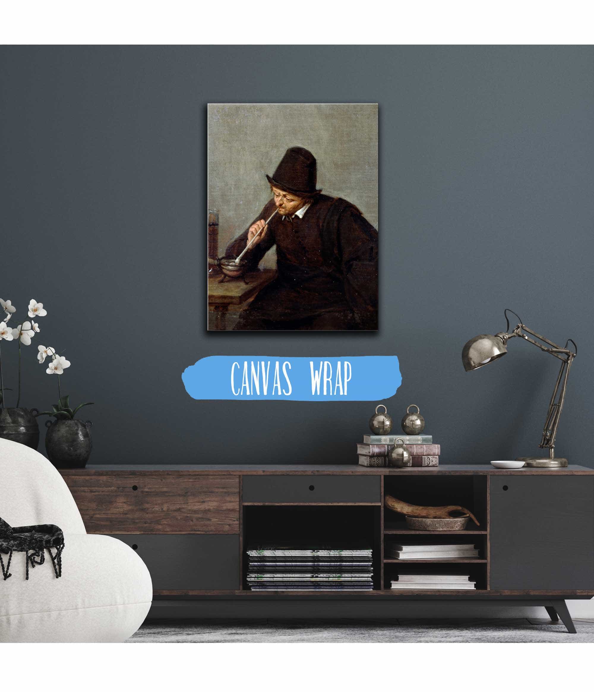A Man Smoking by Adriaen Van Ostade