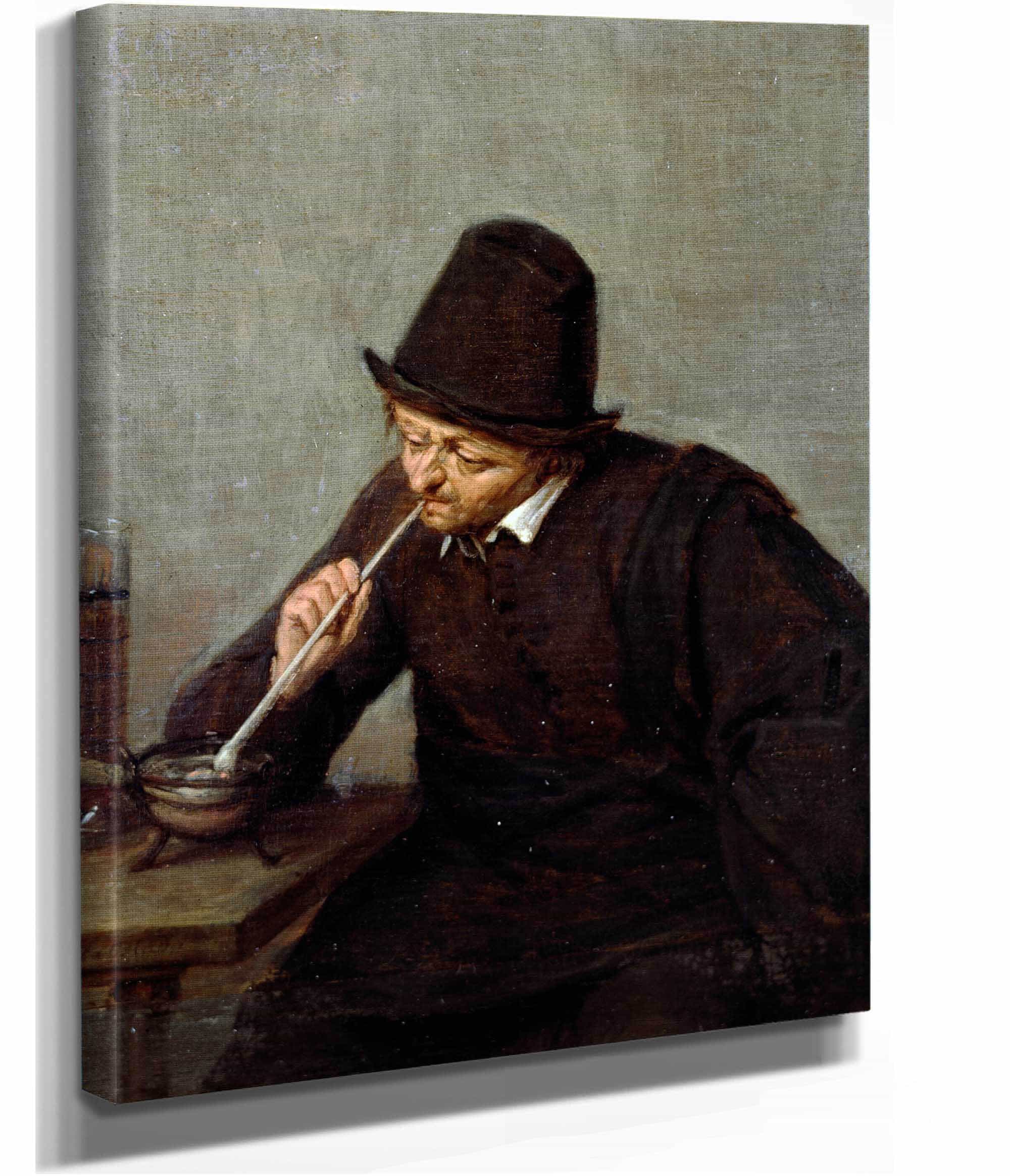 A Man Smoking by Adriaen Van Ostade