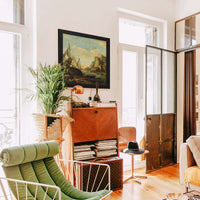 A Mediterranean Coastal Landscape With A Ship by Salvator Rosa