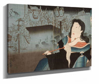 A Memorial Portrait Of Onoe Kikugoro Iv by Tsukioka Yoshitoshi