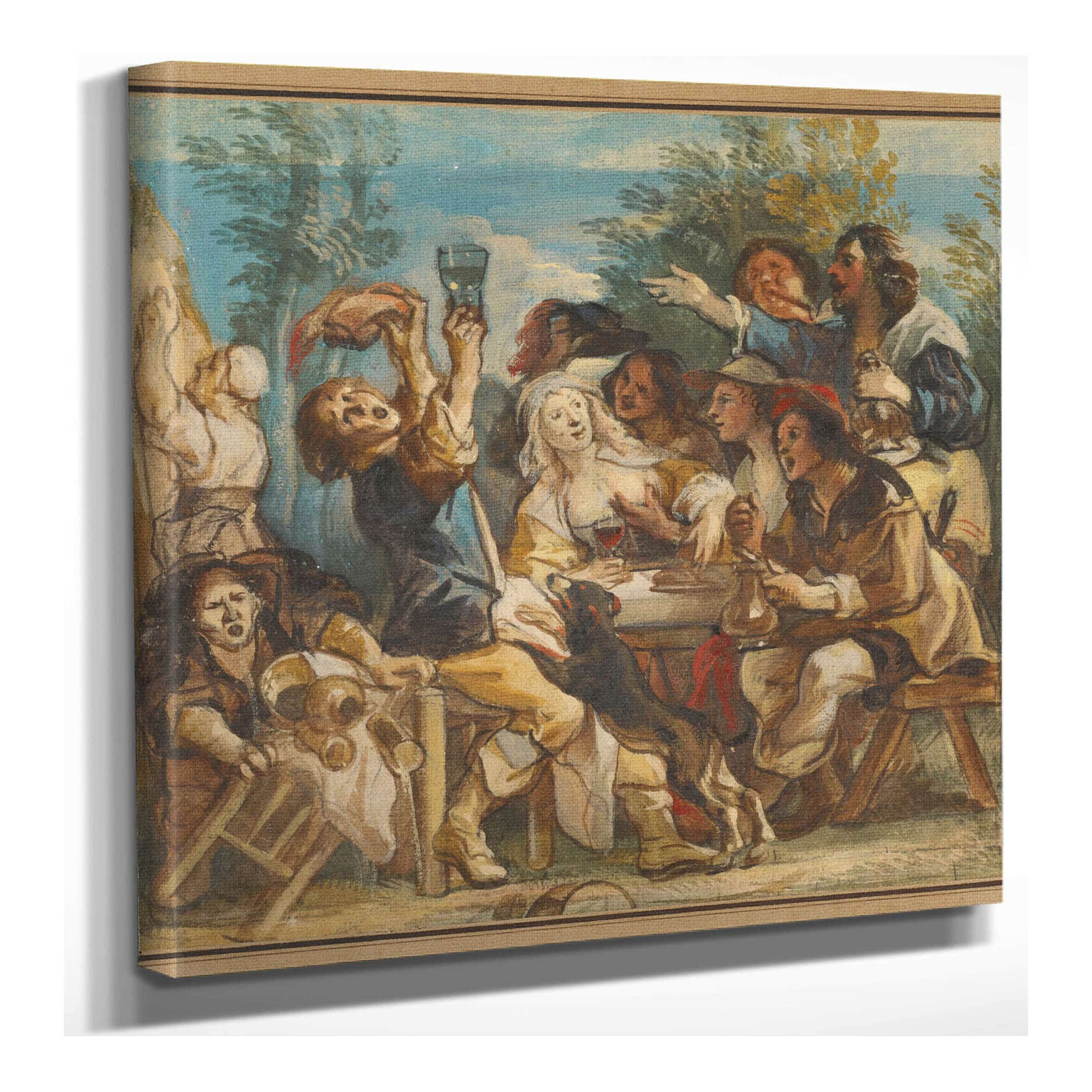 A Merry Company About by Jacob Jordaens
