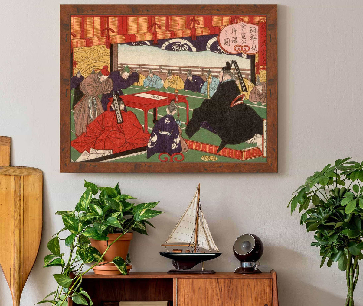 A Messenger From Korea In Audience With Tokugawa Ienobu by Tsukioka Yoshitoshi