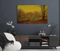 A Moated Yorkshire Home by John Atkinson Grimshaw