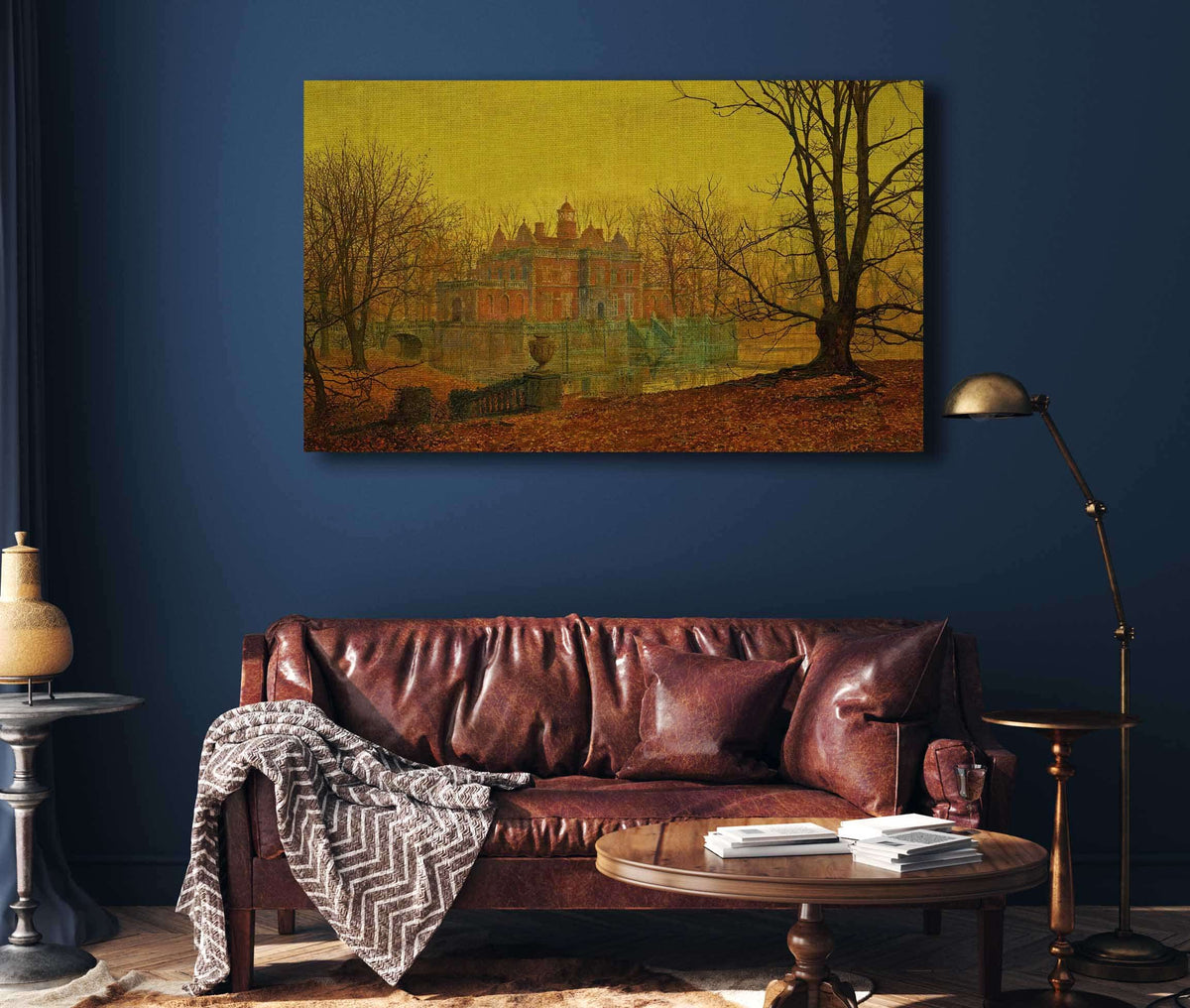 A Moated Yorkshire Home by John Atkinson Grimshaw