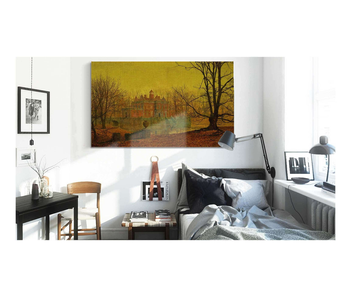 A Moated Yorkshire Home by John Atkinson Grimshaw